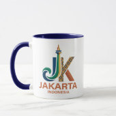 Jakarta Indonesia Southeast Asia マグカップ (左)