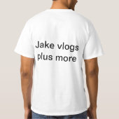 Jakeのvlogsの春のワイシャツ Tシャツ (裏面)