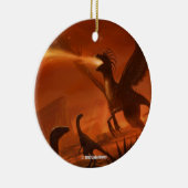 Jakeマレー著火呼吸の有史以前の恐竜 セラミックオーナメント (右)