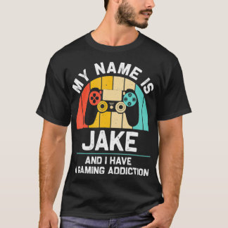 JAKE Gift Name Personalized Funny Gaming Geek Birt Tシャツ