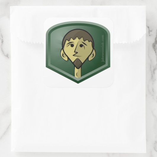 JakeWozniak.com スクエアシール (バッグ)