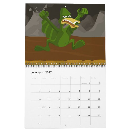 JakeWozniak.com 2013のカレンダー カレンダー (1月 2027)