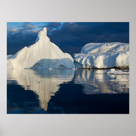 Jakobshavn Glacier Disko Bay Ilulissat, Greenland ポスター (正面)
