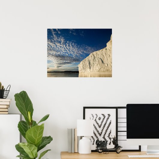 Jakobshavn Glacier in Disko Bay ポスター (ホームオフィス)