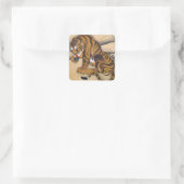 Jakuchu_ 虎図 スクエアシール (バッグ)