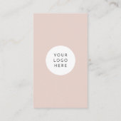 JALAINEピンクモダンソーシャルメディアQRコードインスタグラム 名刺 (裏面)