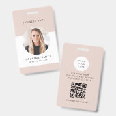 JALAINEモダンミニマル赤面従業員ID バッジ (表裏)