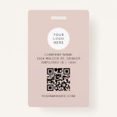 JALAINEモダンミニマル赤面従業員ID バッジ (裏面)