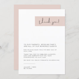 JALAINEモダン赤面ピンクの結婚プレートありがとう メニュー