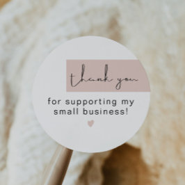 JALAINEモダン赤面ピンクサンキュースモールビジネス ラウンドシール