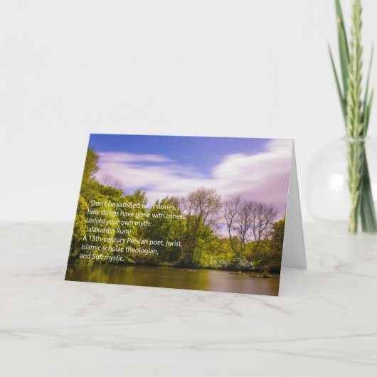 Jalaluddin Rumi -あなた自身の神話を開いて下さい カード (正面)