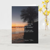 Jalaluddin Rumi -内部の結束についての… カード (黄色い花)