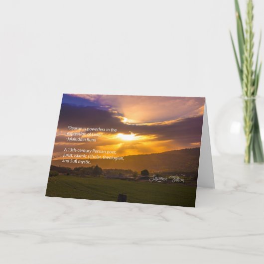 Jalaluddin Rumi -愛についての… カード (正面)