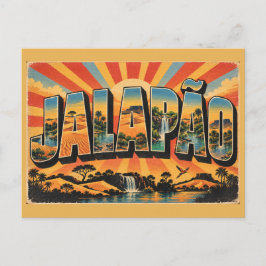 Jalapão TO 浜辺 川 滝 アート ポストカード