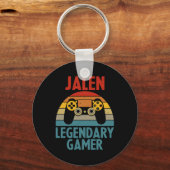 Jalen ギフト 名前 カスタマイズ 面白 ゲーミング オタク 誕生日 キーホルダー (正面)