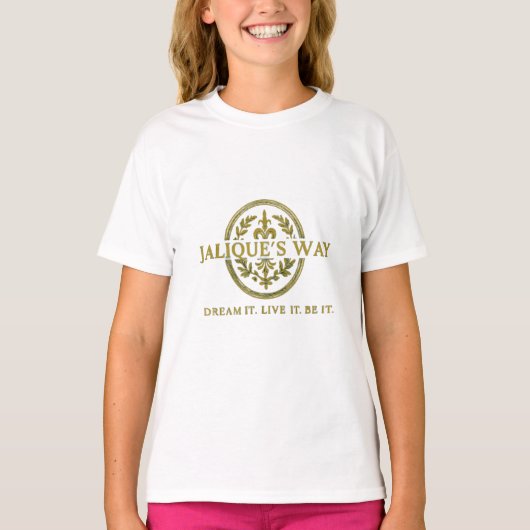 Jalique's Way クラシックロゴ キッズTシャツ Tシャツ (正面)