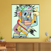 「Jam in Brooklyn」ルチェル・アレクサンダー キャンバスプリント (インサイチュ (リビング))