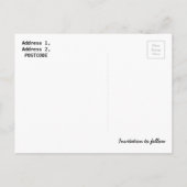 Jam Jar Lightポストカードの保存素朴 案内ポストカード (裏面)