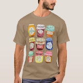 Jam Jars Relaed Funny for Men Women gift Tシャツ (正面)