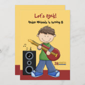 Jam Session - Birthday Party Invitation（ジャムセッション-誕 招待状 (正面/裏面)