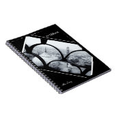 Jama Masjid Mosque, Delhi, Idia in BW （ノートブック） ノートブック (右側)