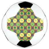 Jamahiri ® Libya | Africa Pattern サッカーボール (正面)