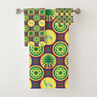 Jamahiri ® Libya | Africa Pattern  バスタオルセット