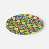 Jamahiri ® Libya | Africa Pattern  ペーパープレート (アングル)