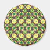 Jamahiri ® Libya | Africa Pattern マグネット (正面)