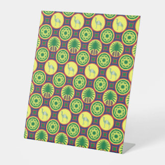 Jamahiri ® Libya | Africa Pattern  台座サイン