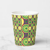 Jamahiri ® Libya | Africa Pattern  紙コップ (左)
