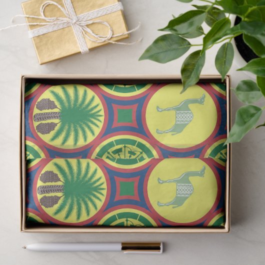 Jamahiri ® Libya | Africa Pattern  薄葉紙 (ギフト)