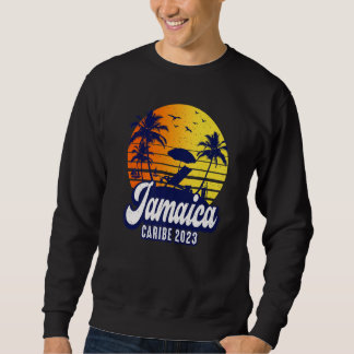 Jamaica 2023 Caribe Sunset Beach Retro Premium スウェットシャツ