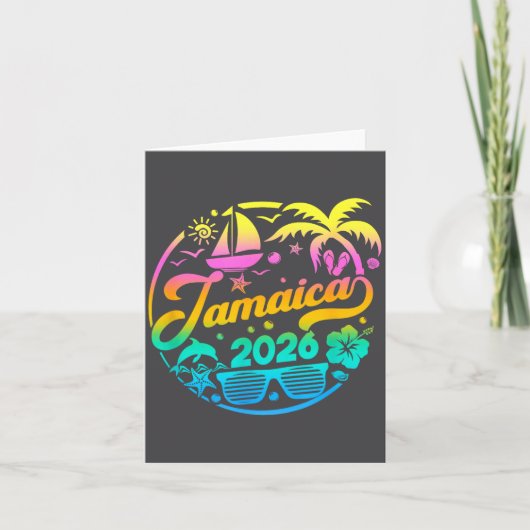 Jamaica 2026 Family Vacation Beach Matching Group  カード (正面)