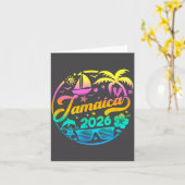 Jamaica 2026 Family Vacation Beach Matching Group  カード (黄色い花)