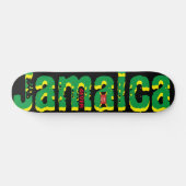 JAMAICA 4EVER油7 3/4インチスケートボードデッキ スケートボード (横)