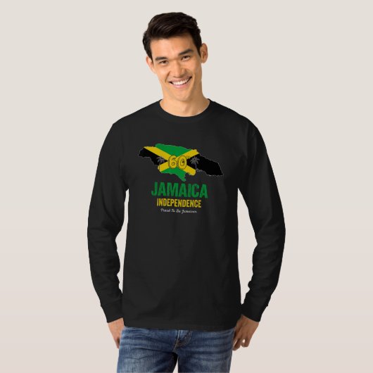 Jamaica 60th Celebration Independence Proud Jamaic Tシャツ (正面フル)