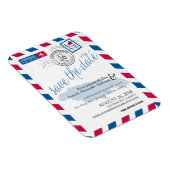 JAMAICA Airmail日付を保存 マグネット (右側)