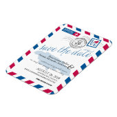 JAMAICA Airmail日付を保存 マグネット (左側)