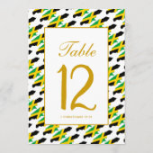 JAMAICA Banquet Celebration Wedding Table Number サンキューカード (裏面)