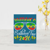 Jamaica Birthday Trip Vacation Summer 2026 Outfit  カード (黄色い花)