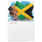 Jamaica calendar カレンダー (1月 2026)