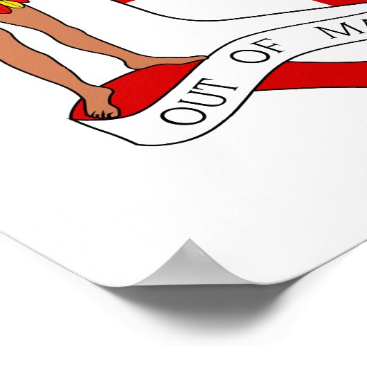 Jamaica Coat Of Arms ポスター (角)