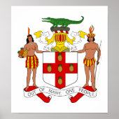 Jamaica Coat Of Arms ポスター (正面)