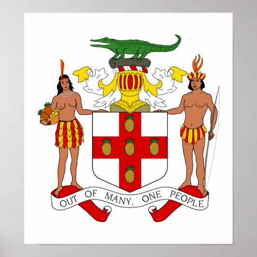 Jamaica Coat Of Arms ポスター (正面)