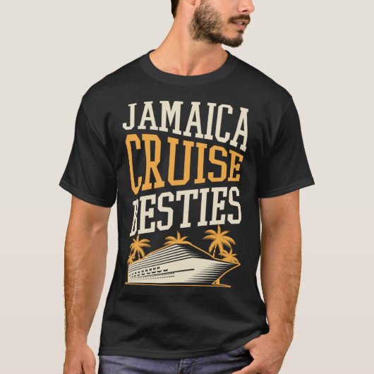 Jamaica Cruise Besties Matching Cruise Ship Vacati Tシャツ (正面)