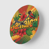 Jamaica dreams ラウンド壁時計 (傾斜)