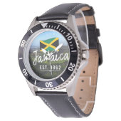 "Jamaica Est. 1962" Blue Mountains With Flag 腕時計 (アングル)