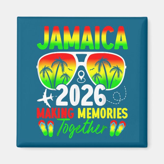 Jamaica Family Reunion 2026 Making Memories Vacati マグネット (正面)