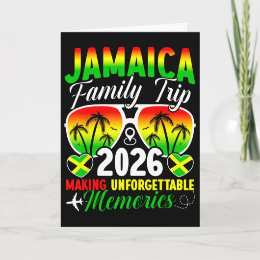 Jamaica Family Trip 2026 Making Memories Jamaica V カード (正面)